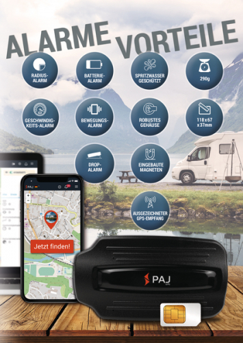 Купить онлайн PAJ Power Finder, отслеживание транспортных средств, GPS трекер